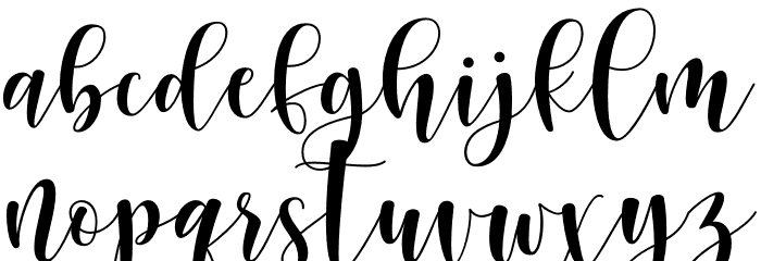 Sunberry Font LOWERCASE