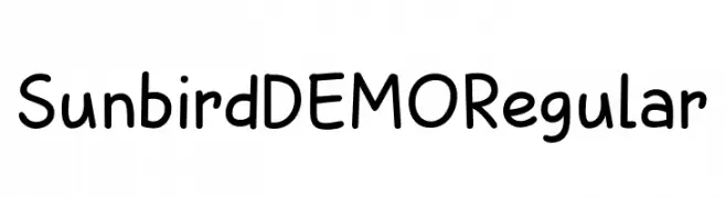 Sunbird DEMO Regular  Free Fonts Download