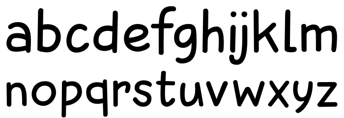 Sunbird DEMO Regular フォント 小文字