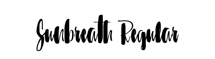 Sunbreath Regular Font