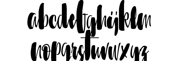 Sunbreath Regular Font LOWERCASE