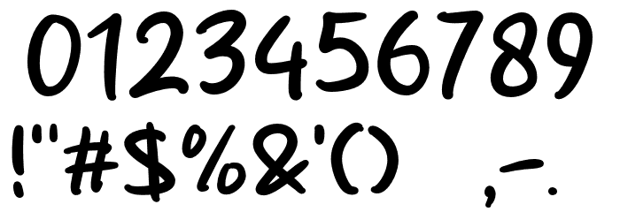 Sunbright Font OTHER CHARS
