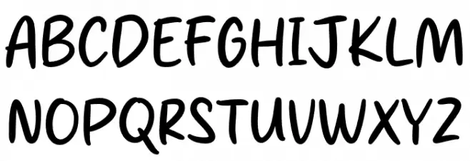 Sunbright Schriftart Groß