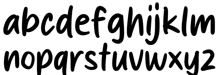 Sunbright Font LOWERCASE