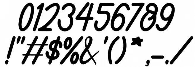 Sunbunny Font OTHER CHARS