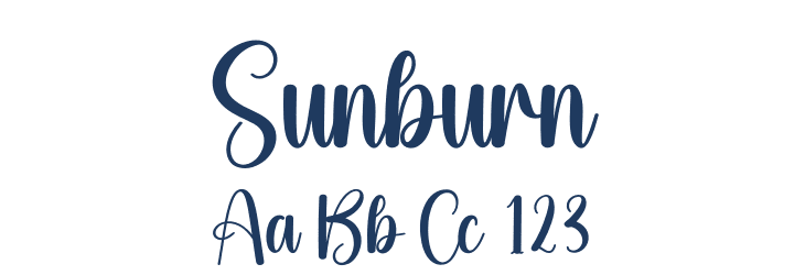 Sunburn Font Preview