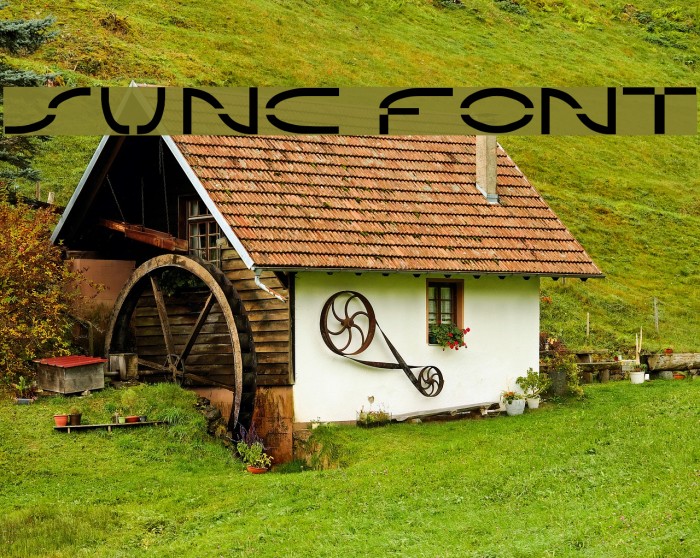 Sunc Font examples