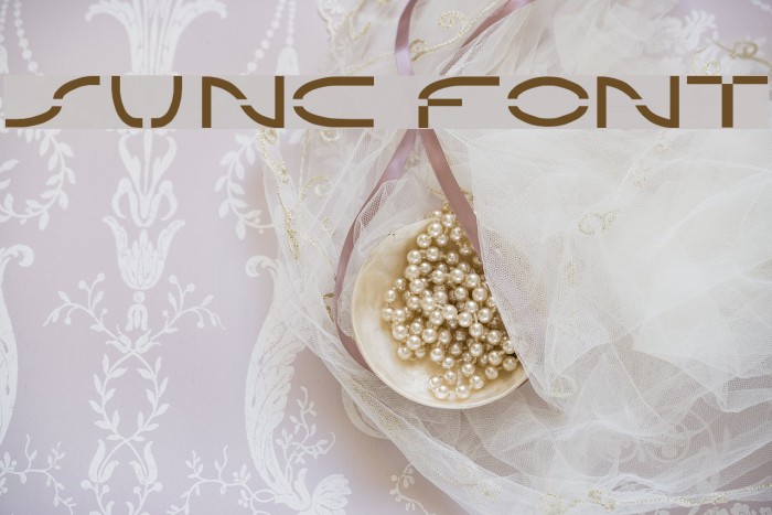 Sunc Font examples