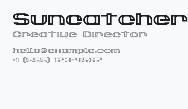 Suncatcher Business Card