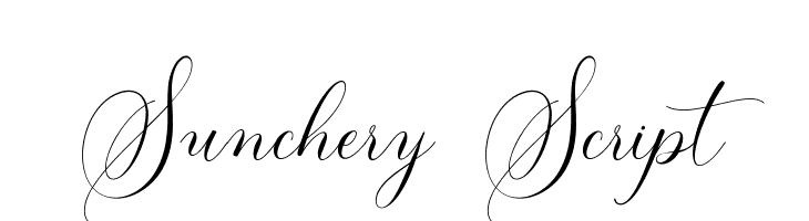 Sunchery Script  नि: शुल्क फ़ॉन्ट्स डाउनलोड