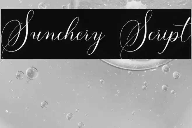 Sunchery Script Font examples