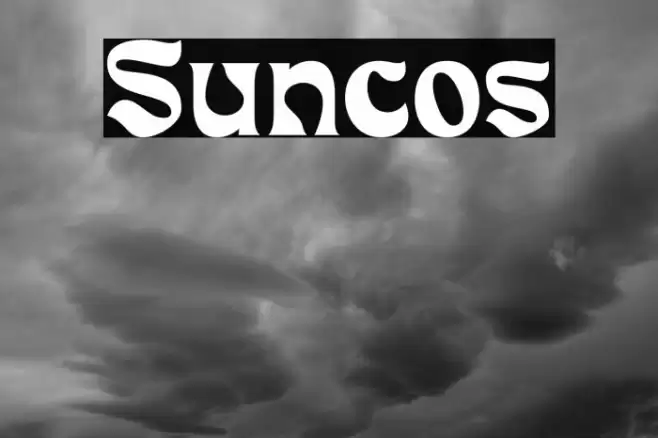 Suncos Font examples