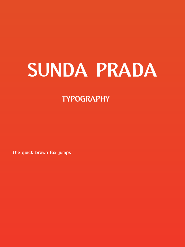 Sunda Prada Poster