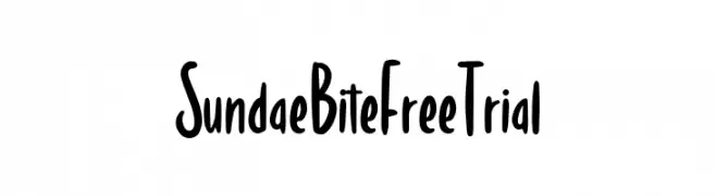 Sundae Bite Free Trial Font