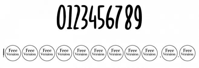 Sundae Bite Free Trial Font OTHER CHARS