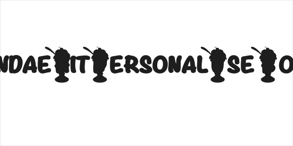 SundaeHitPersonalUse-Bold Logo