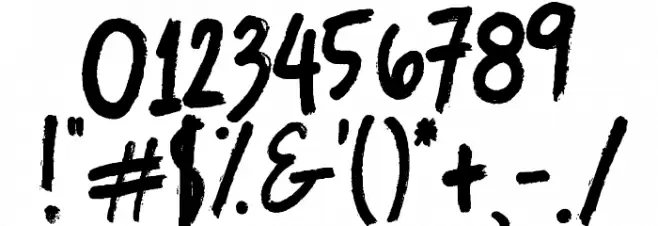 Sundaes on Mondays Font OTHER CHARS