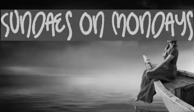 Sundaes on Mondays Font examples