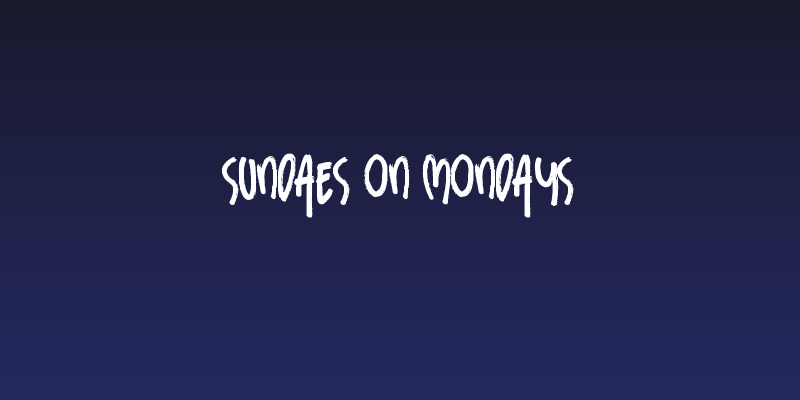 Sundaes on Mondays Social Header
