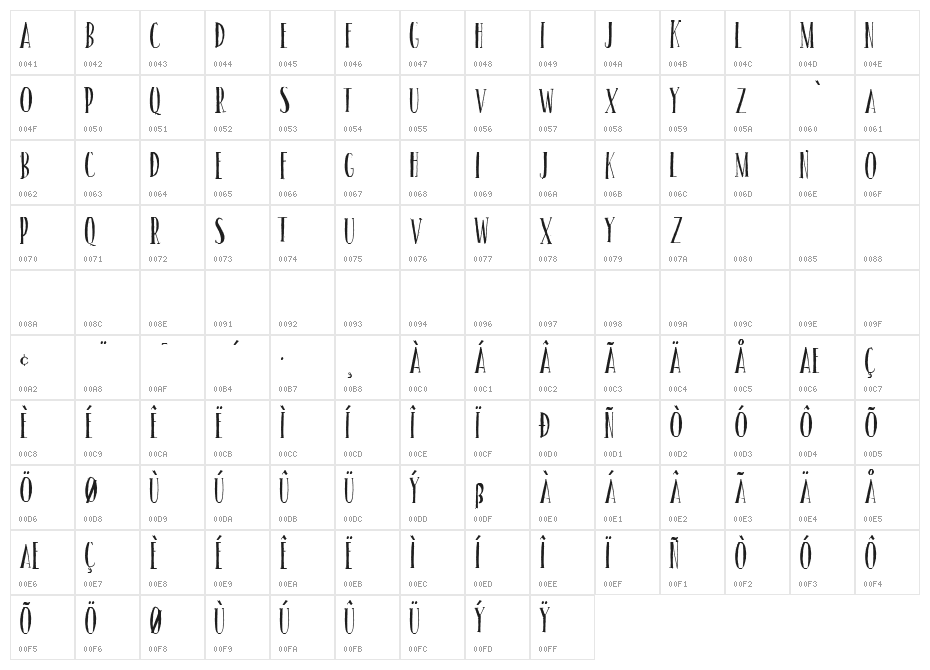 Sundance dance PERSONAL USE Regular Character Map