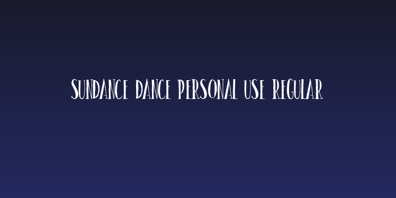 Sundance dance PERSONAL USE Regular Social Header