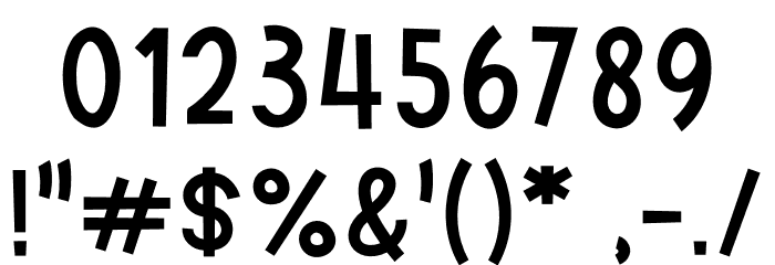 Sunday And Monday Font OTHER CHARS