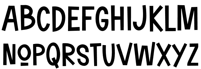 Sunday And Monday Font LOWERCASE