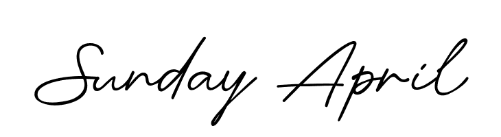 Sunday April  font caratteri gratis