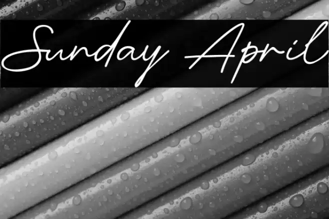 Sunday April Caratteri examples