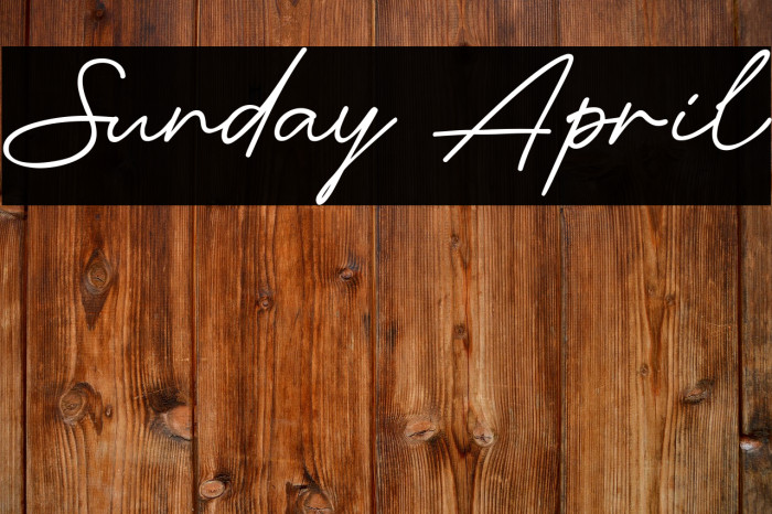 Sunday April Example 2