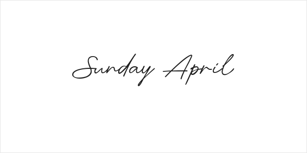 Sunday April Logo