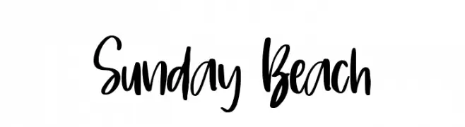 Sunday Beach  Fuentes Gratis Descargar