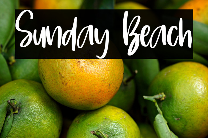 Sunday Beach Example 2