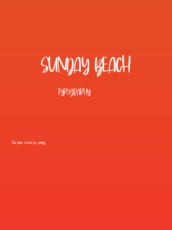 Sunday Beach Poster