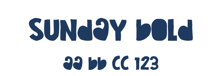 Sunday Bold Font Preview