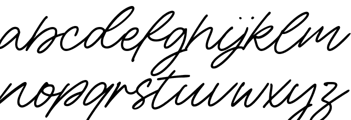 Sunday Bridge Font LOWERCASE