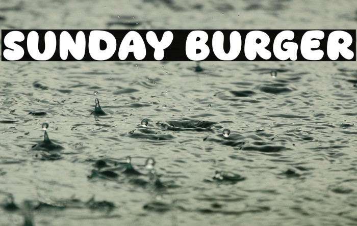 Sunday Burger Example 3