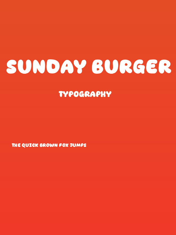 Sunday Burger Poster
