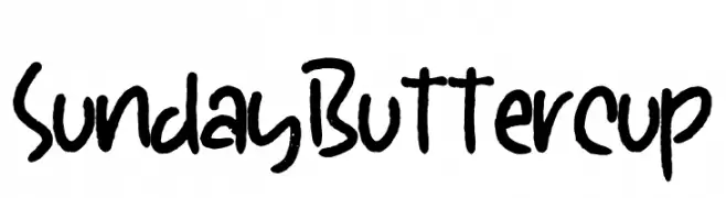 Sunday Buttercup  Frei Schriftart Herunterladen