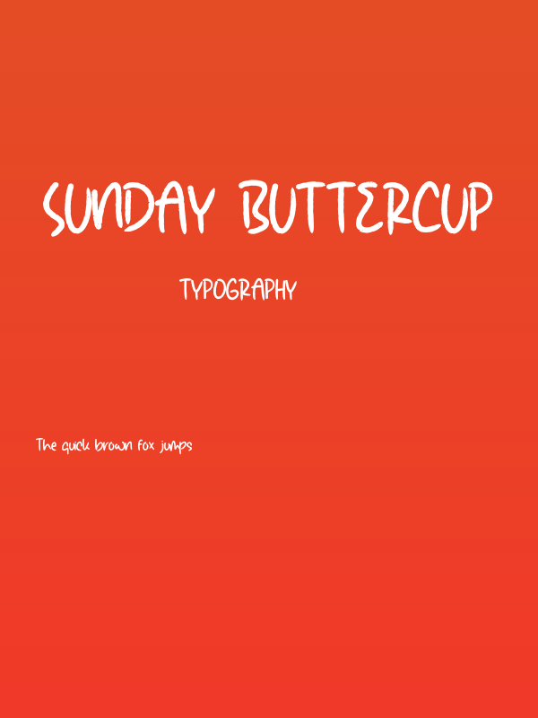 Sunday Buttercup Poster