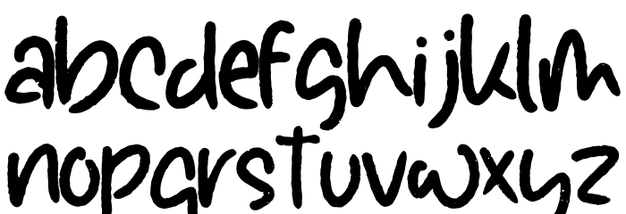 Sunday Buttercup Font LOWERCASE