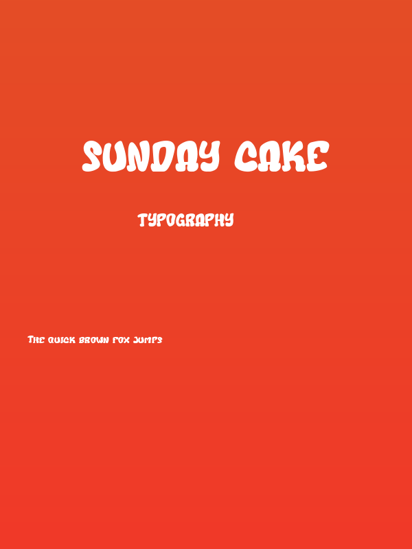 Sunday Cake Poster