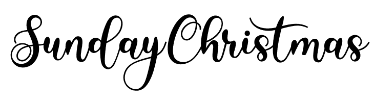 Sunday Christmas Fuentes Gratis Descargar