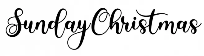 Sunday Christmas フリーフォントのダウンロード