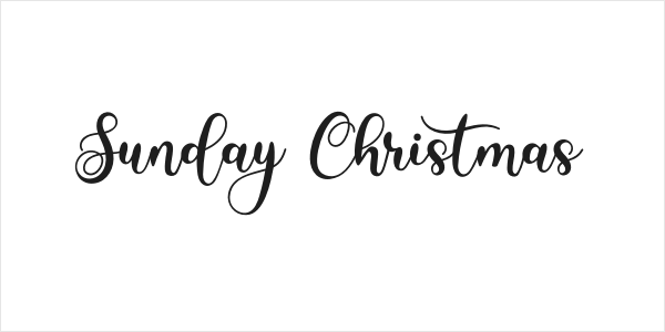 Sunday Christmas Logo