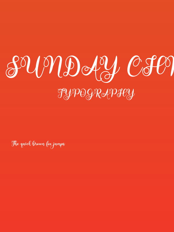 Sunday Christmas Poster