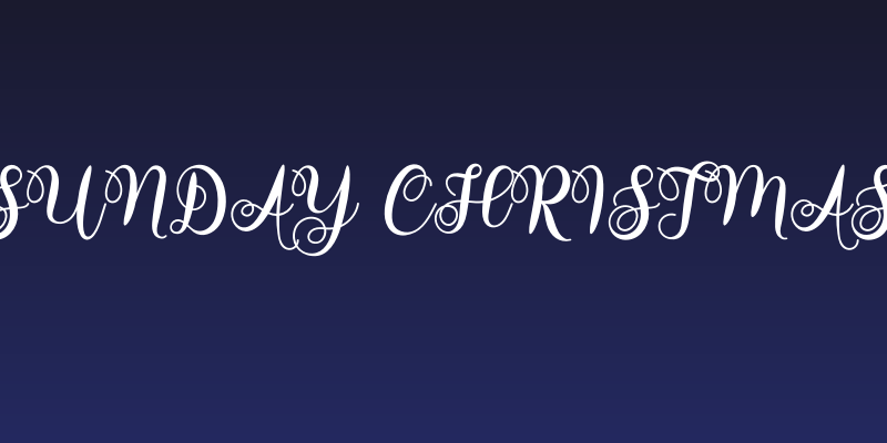Sunday Christmas Social Header