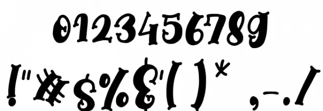 Sunday Craft Font OTHER CHARS