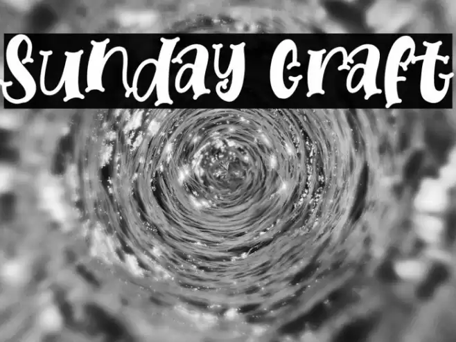 Sunday Craft Font examples