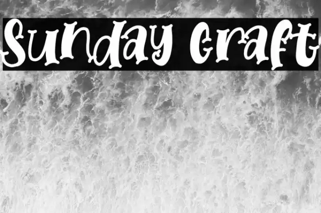 Sunday Craft Font examples
